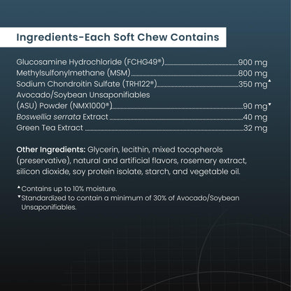 Nutramax Laboratories Dasuquin with MSM Soft Chews Large Dog 84 Count, brown