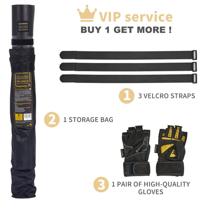 GXMMAT Large Exercise Mat 6'x4'/6'x5'/6'x6'(7mm), Thick Workout Mats for Home Gym Flooring, Extra Wide Non-Slip Durable Cardio Mat, Shoe Friendly, Perfect for Plyo, MMA, Jump Rope, Weights, Fitness