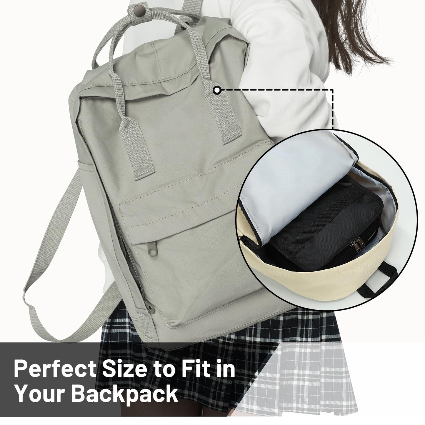 MIER Portable Thermal Insulated Cooler Bag Mini Lunch Bag for Kids, Black