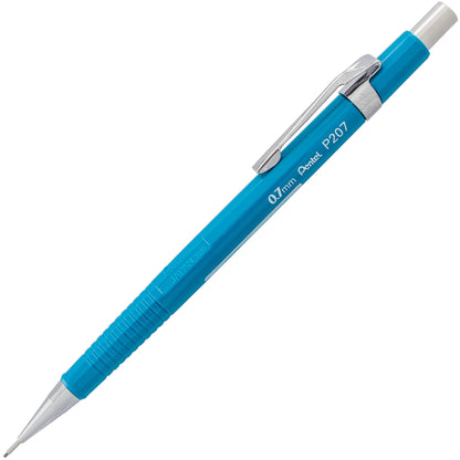 Pentel P207BP2K6 Sharp Mechanical Drafting Pencil, 0.7 mm, Blue Barrel, 2/Pack