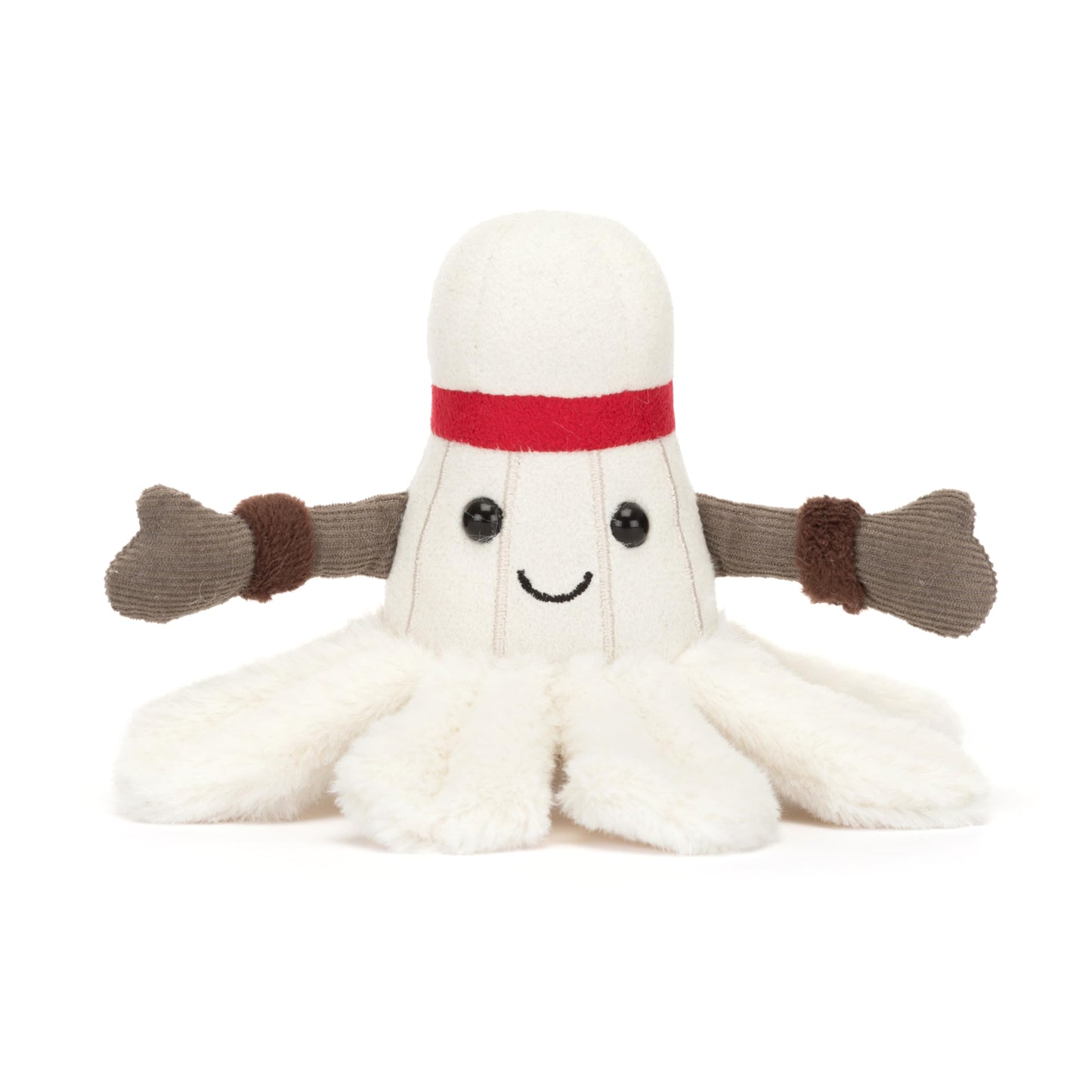 Jellycat Amuseables Badminton Stuffed Toy, 6 inches - Badminton Plush for Sports Fans