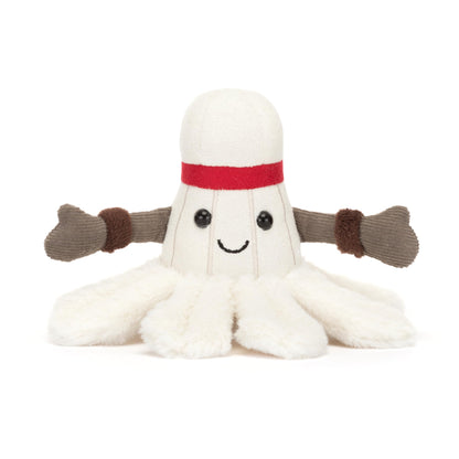 Jellycat Amuseables Badminton Stuffed Toy, 6 inches - Badminton Plush for Sports Fans