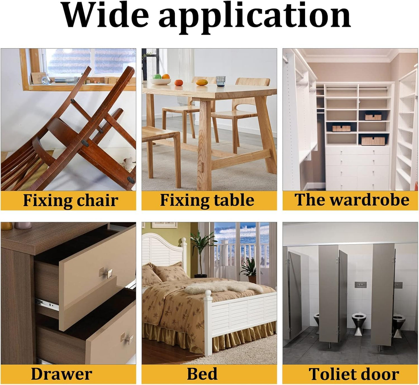 Rierdge 16 Pack 3 Inch Stainless Steel Flat Plate Straight Bracket Flat Metal Brace Bracket, 80mm Metal Brackets Mending Repair Plate Brace with Screws for Wood Straight Brace