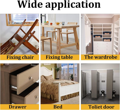 Rierdge 16 Pack 3 Inch Stainless Steel Flat Plate Straight Bracket Flat Metal Brace Bracket, 80mm Metal Brackets Mending Repair Plate Brace with Screws for Wood Straight Brace