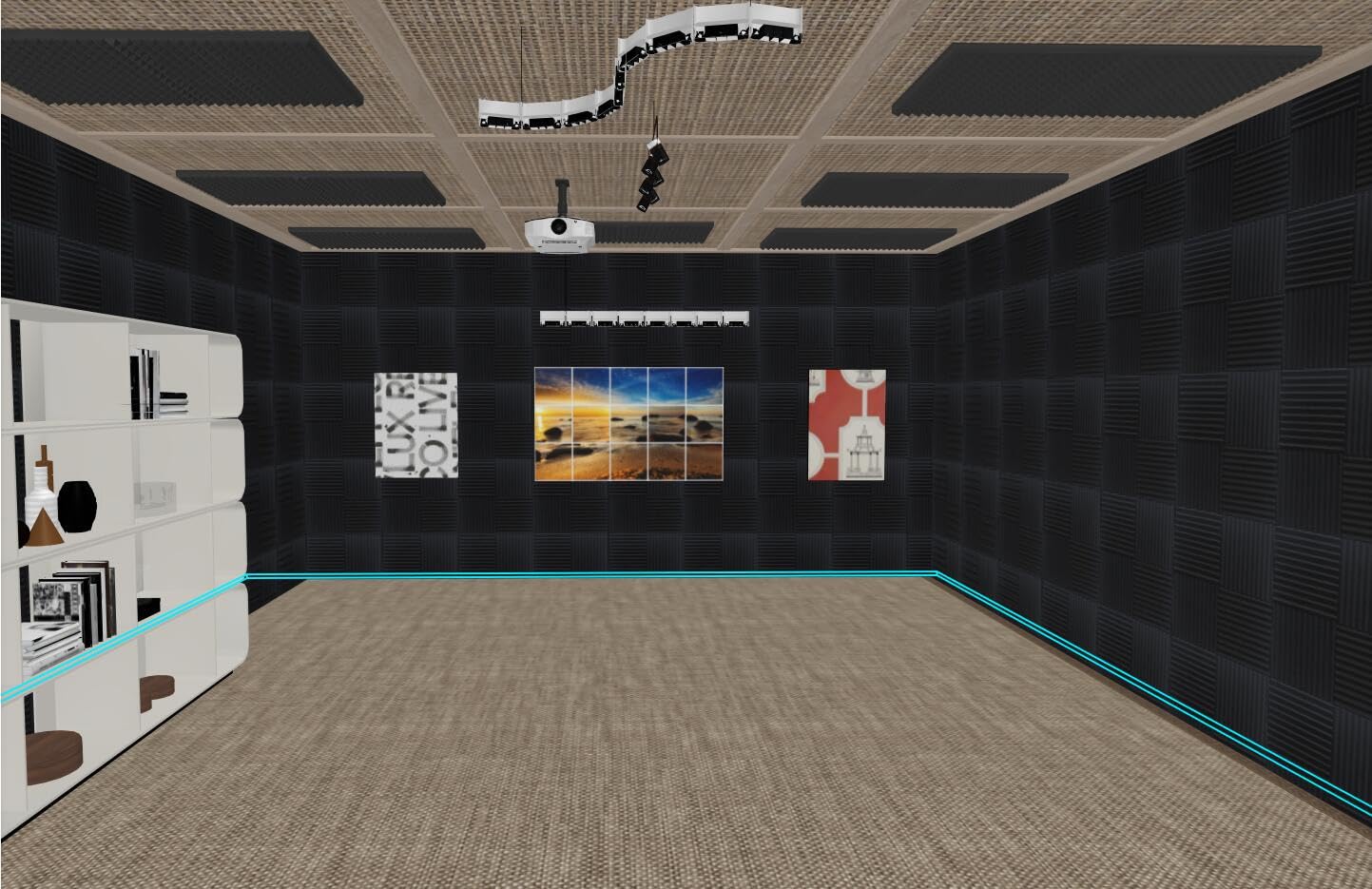 52 Pack Acoustic Foam Panel Wedge Studio Soundproofing Wall Tiles 12" X 12" X 1"