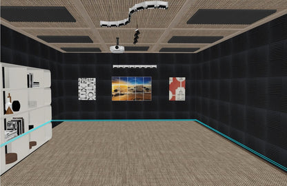 52 Pack Acoustic Foam Panel Wedge Studio Soundproofing Wall Tiles 12" X 12" X 1"