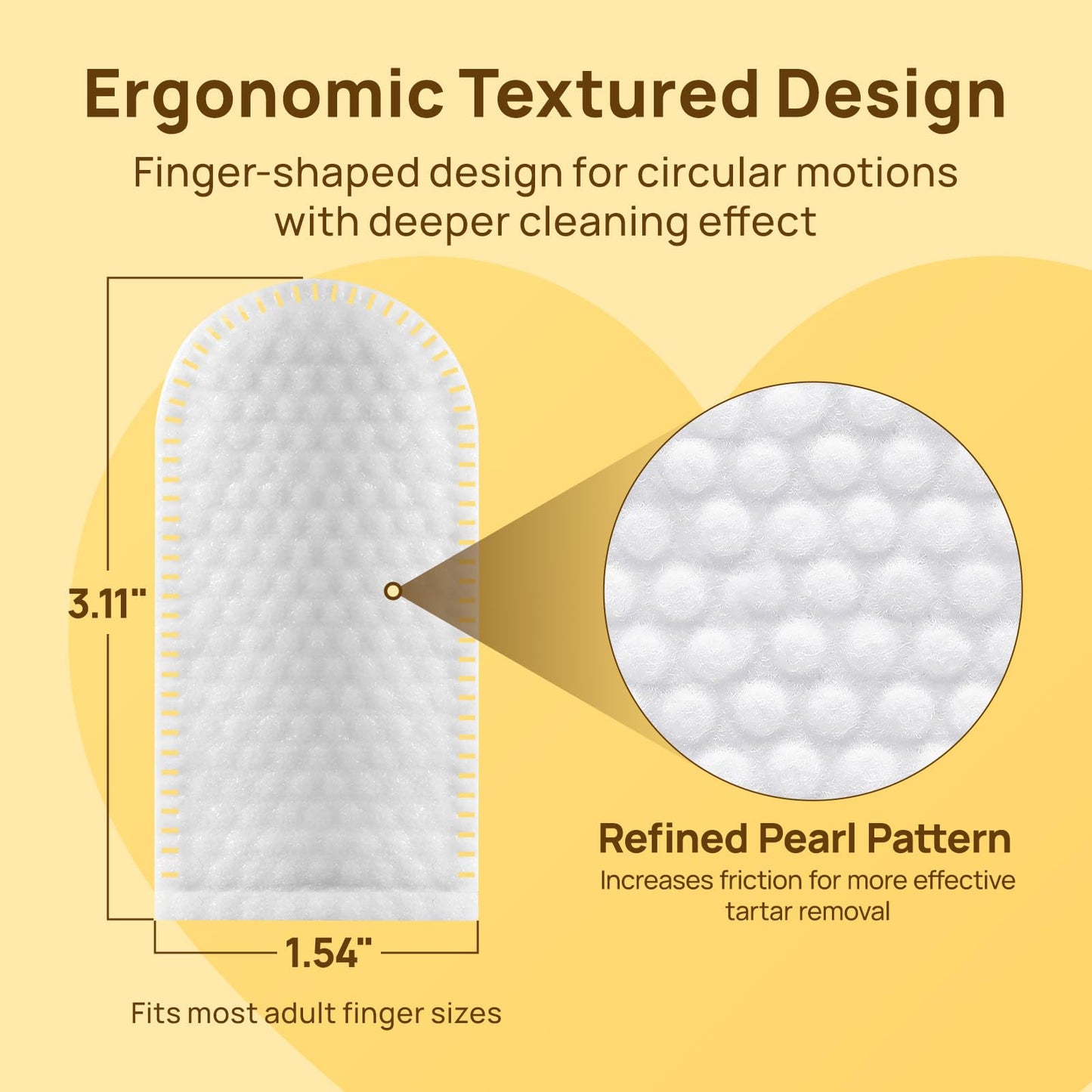 HICC PET Teeth Cleaning Wipes for Dogs & Cats, Vet-Recommended Remove Bad Breath & Plaque & Tartar Buildup Dog Finger Toothbrush Wipes, Dog Tooth Brushing Kit Remove Stain & Gum Care for Small Animal