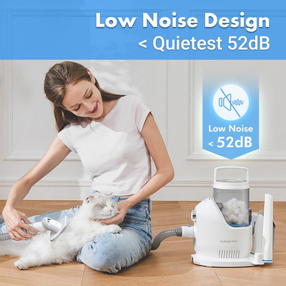 Neakasa by neabot P2 Pro Dog Grooming Kit, Dog Clippers Vacuum Suction 99% Hair, Pet Grooming with 5 Proven Tools, 2L Large-Capacity Easy Empty Dustbin for Dogs Cats Animals