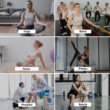 Grip Pilates Socks Ankle for Women, Yoga Non Slip Socks for Barre Workout Gym Hospital Sticky Slipper Socks 3 Pairs