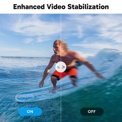 AKASO Brave 7 LE 4K30FPS 20MP WiFi Action Camera with Touch Screen EIS 2.0 Zoom Remote Control 131 Feet Underwater Camera with 2X 1350mAh Batteries Support External Microphone Vlog Camera