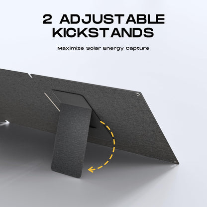 MARBERO 100W Portable Solar Panel 100 Watt 20V Foldable Solar Panel Charger for Power Station QC3.0 USB & DC Output >23% High Efficiency IP68 Waterproof for Camping Outdoor Home RV Blackout Cloudy