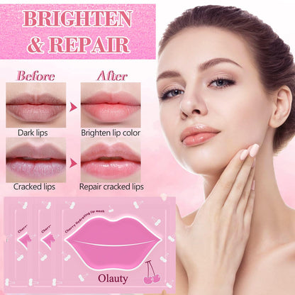 30 Pairs Lip Masks & Eye Mask, 24K Gold Crystal Gel Collagen Eye Patches for Puffy Eyes, Moisturizing Lip Mask Crystal Lip Pads, Under Eye Patches for Dark Circles, Anti Wrinkle Patches for Lip