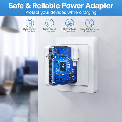 Mac Book Pro Charger - 118W USB C Charger Fast Charger Compatible with MacBook pro/Air, M1 M2 M3 M4, ipad Pro, Samsung Galaxy and All USB C Device, Include Charge Cable