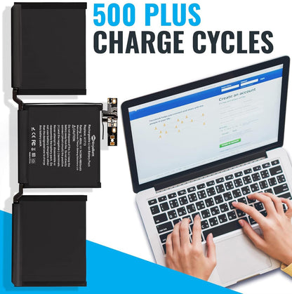 NinjaBatt A1713 A1708 Replacement Battery for MacBook Pro 13-inch A1708 (Late 2016,Mid 2017 Years) - [54.5Wh/11.40V ]