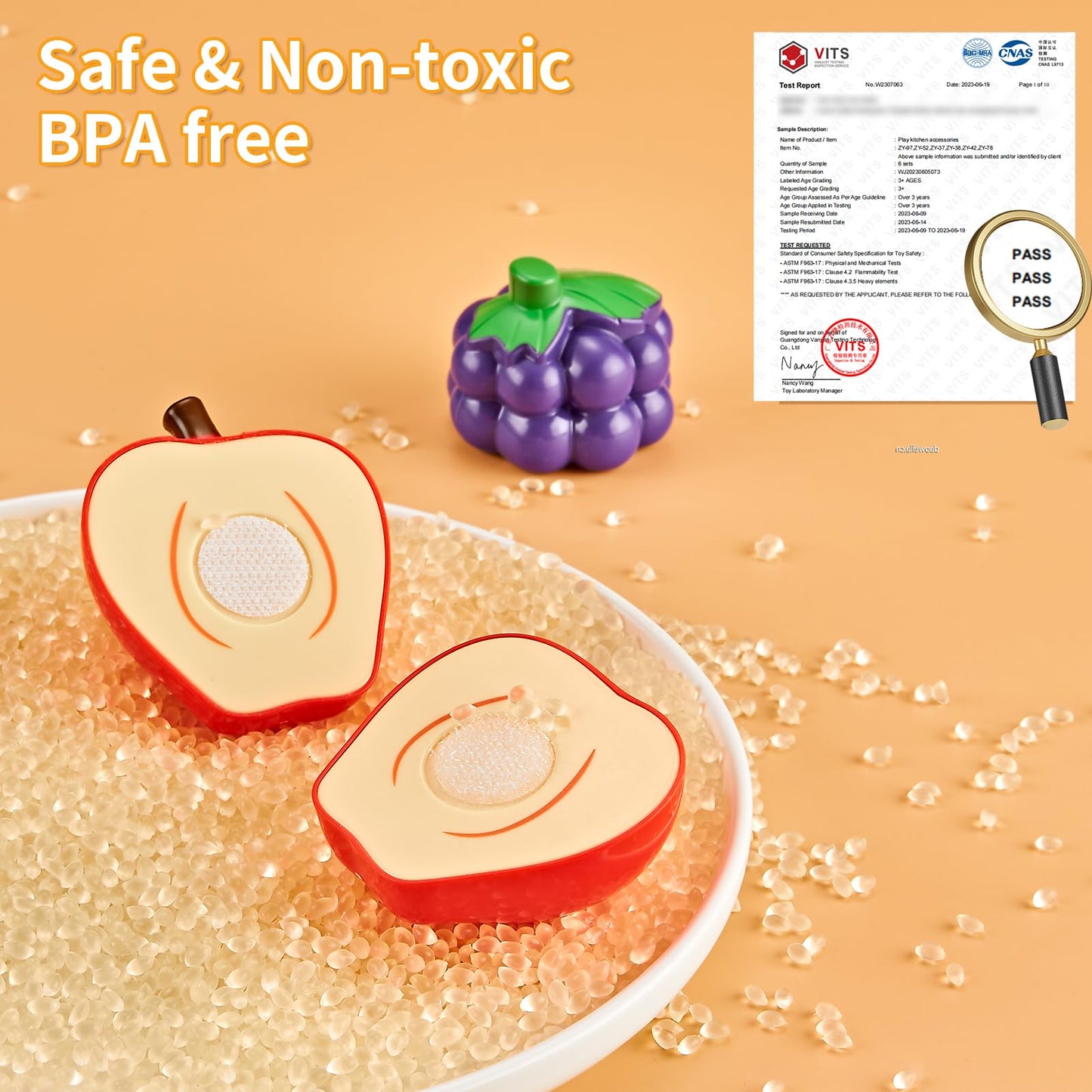 Kidsciety Pretend Play Accessories - 52pc Kids Kitchen Playset with Play Food, Stainless Steel Cookware, Toys Pots and Pans, Toddler Kitchen Set with Cuttable Toy Food - Boys and Girls Gift