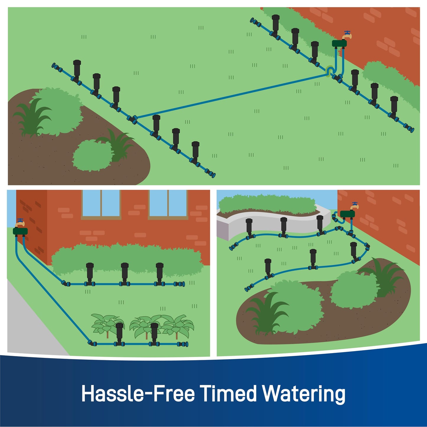 Orbit 50021 2-Zone All-in-One Automatic Watering System