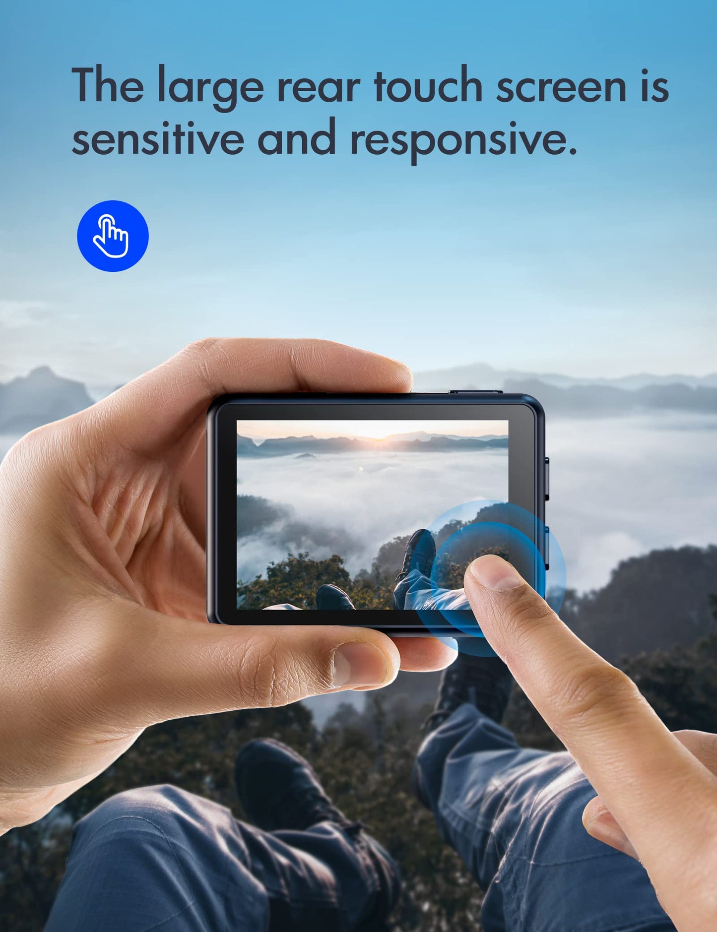 WOLFANG GA200 24MP 4K Action Camera 40M Waterproof Underwater Camera for Snorkeling, EIS WiFi Adjustable Wide Angle Dual Screen Camera for Vlog, Webcam(Charger, Remote Control and Helmet Accessories)