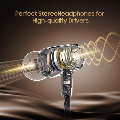 Rayleigh USB C Headphones with Microphone 3 Pack, Wired Earbuds with Heavy Bass, Type C Earphones with Noise Isolating, Compatible with iPad, Android Phones, Fits Most Type C Devices