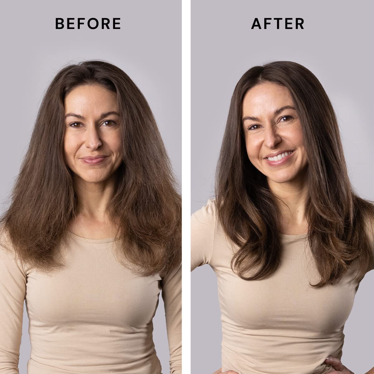 L'ANGE HAIR Le Volume 2-in-1 Titanium Blow Dryer Brush | Hot Air Brush for Hair Drying & Styling | Ionic Oval Barrel for Smooth, Frizz-Free Volume | (Blush – 60mm)