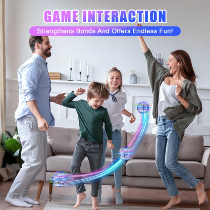 RIEYON Flying orb Ball 2025 Upgrade Hover Boomerang Ball 6 Lighting Effects Cool Toys for Kids Teen Adults Indoor Outdoor Flying Ball Toy