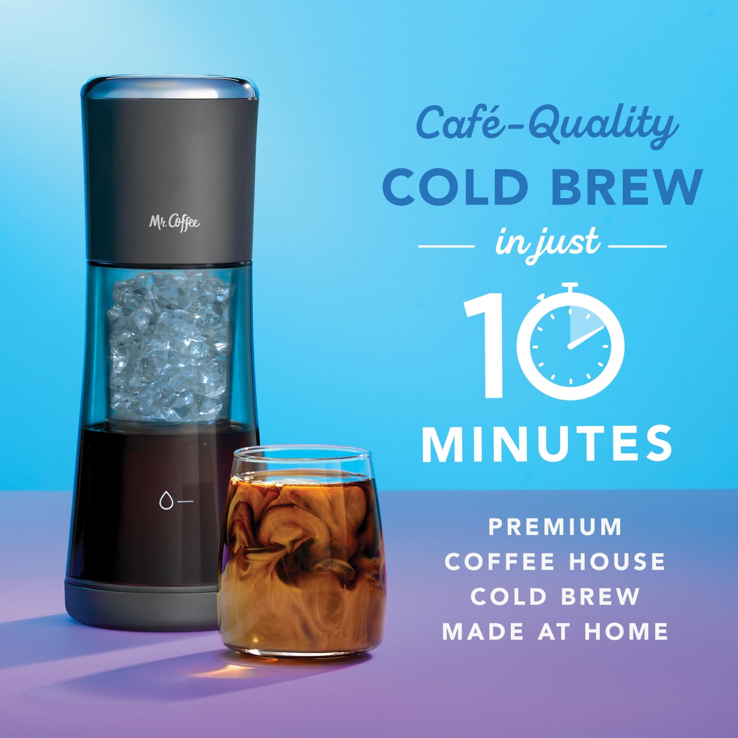 Mr. Coffee® Express Cold Brew Coffee Maker, 10-Minute Cold Brew Coffee Machine, Sake