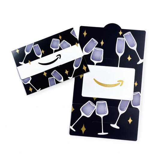 Amazon Physical Gift Card in Mini Envelope - Cheers & Toasts | Christmas, Graduation, Wedding, Birthday, Congrats