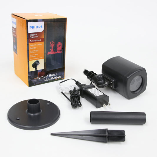 PHILIPS LED Halloween Decoration Red LED Color Zombie Hand Projector Yard Stake - Indoor/Outdoor Halloween Projector