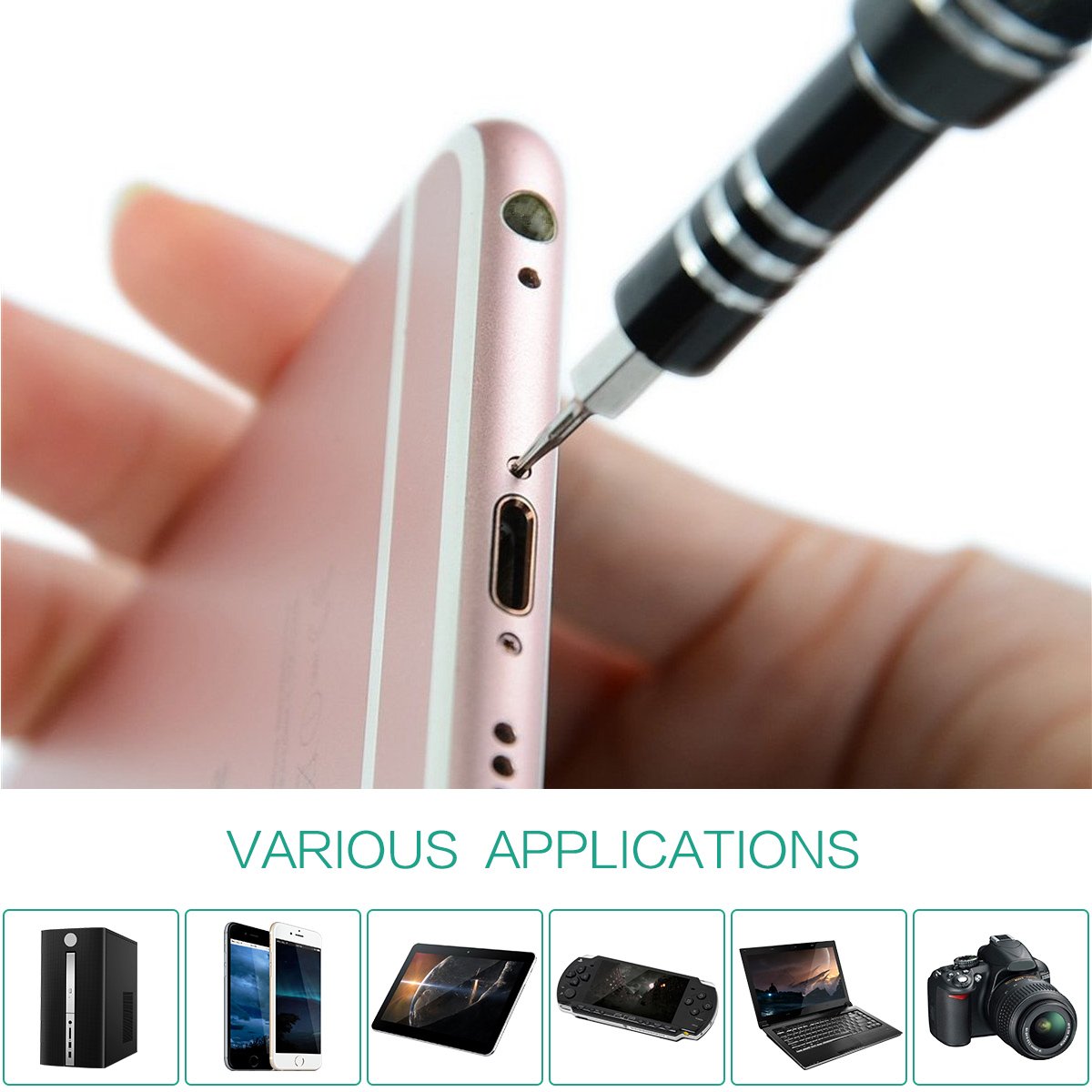 ORIA Precision Screwdriver Set, 86 in 1 Screwdriver Repair Tool Kit, Screwdriver Kit with Portable Bag for Game Console, Tablet, PC, Smartphone, Other Electronics, Blue