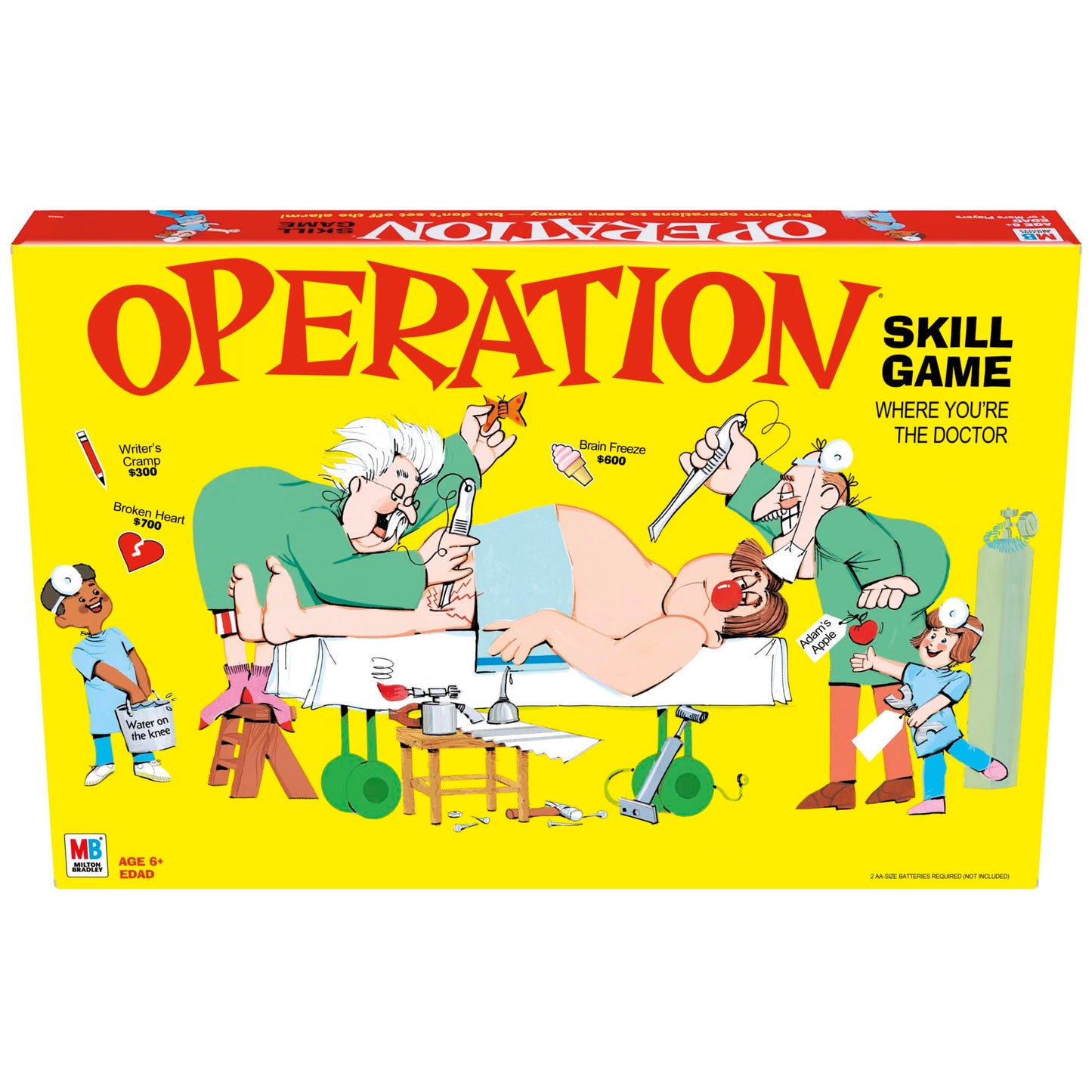 Operation Electronic Board Game, Family Games for Kids Ages 6+, Kids Board Games for 1+ Players, Funny Games for Kids, Kids Gifts (Amazon Exclusive)