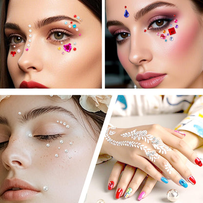 2774pcs Gem Stickers Jewels for Crafts - Self Adhesive Rhinestone Jewel Stickers, Stick on Gems Rhinestones for Crafts, Acrylic Bling Heart Stickers, Craft Supplies for Kids