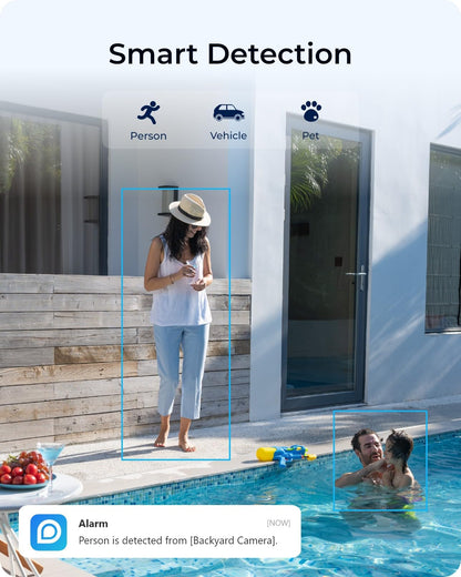 Reolink 4K/8MP Solar Security Camera Wireless Outdoor, Color Night Vision Outside Home Surveillance, 2.4/5GHz WiFi, Solar/Battery Powered, Human/Car/Animal Detection, No Extra Fee, Argus Eco Ultra Kit