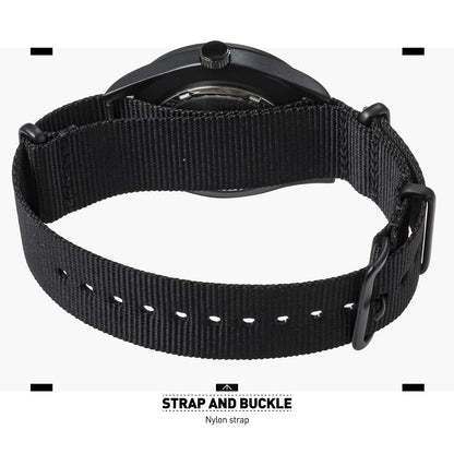 Infantry Men's Wrist Watch Field Military Watches for Men Analog Black Tactical Outdoor Sport Work Wristwatch Waterproof Date Day 12/24 Hour with Army Nylon Band