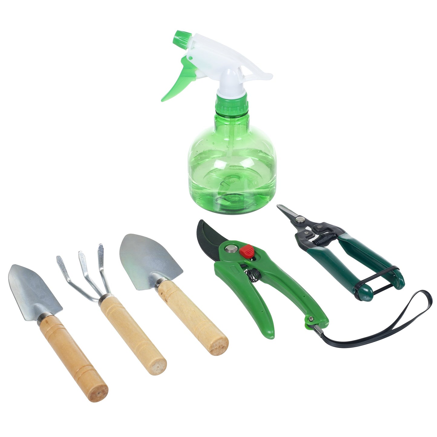 Pure Garden 7 Piece Gardening Tool Set – Mini Planting and Repotting Kit and Carrying Tote Bag Organizer for Succulents, Herbs, and Bonsai Plants