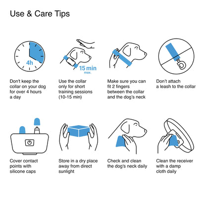 PetSpy M686 Premium Dog Training Shock Collar, 1100 Yards, Medium to Large Dogs, with Vibration, Electric Shock and Beep, Waterproof, Remote Trainer (Two Dogs)