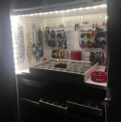 (4000K) - Amagle LED Dual Mode Motion Night Light, Flexible LED Strip with Motion Sensor Closet Light for Bedroom Cabinet, Nature White (4000K) (4 AAA Batteries Operated, Not Included)