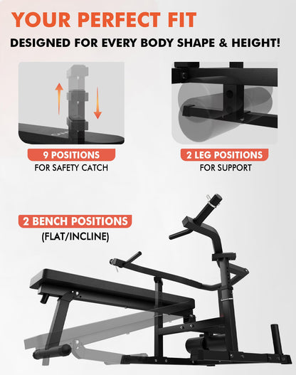 GMWD Chest Press Machine, 1250LBS Bench Press Machine with Independent Converging Arms, Adjustable Flat Incline Bench for Chest, AB Workouts, Shoulder Home Gym Equipment, Black, V1