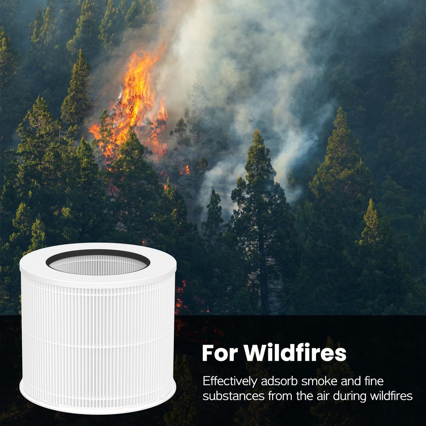 12020 Filter Replacement Compatible with Clorox Tabletop Air Purifier model # 11020 and Clorox Tabletop Smart Air Purifier model # 11021, 12020 HEPA Filter with 200 Sq. Ft. Capacity, 2 Pack