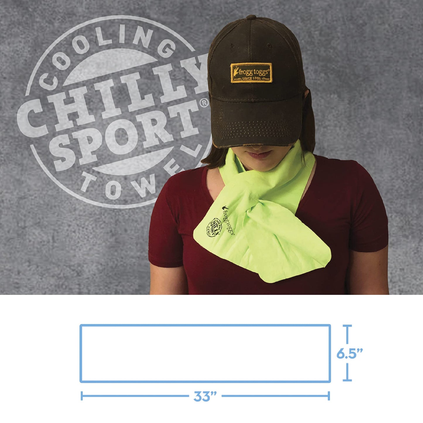 FROGG TOGGS Chilly Sport Cooling Neck Wrap & Head Band