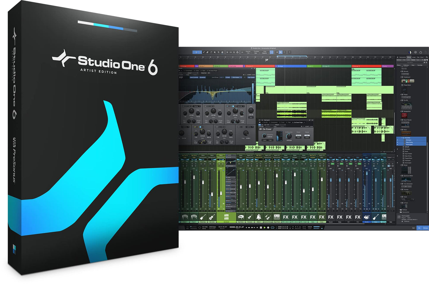 PreSonus Studio 24c 2x2, 192 kHz, USB Audio Interface with Studio One DAW Recording Software