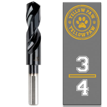 3/4 Inch Drill Bit for Metal - Industrial Grade M35 Cobalt Titanium Aluminum Nitrite - 3/4" Diameter & Total Length of 6" with Working Length of 3" Easily Drill Into Metal, Steel, & Aluminum