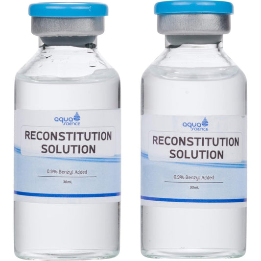 Reconstitution Solution 2-Pack - 30ml - Ultra Clean Solution in Premium Glass Vials | Made in USA