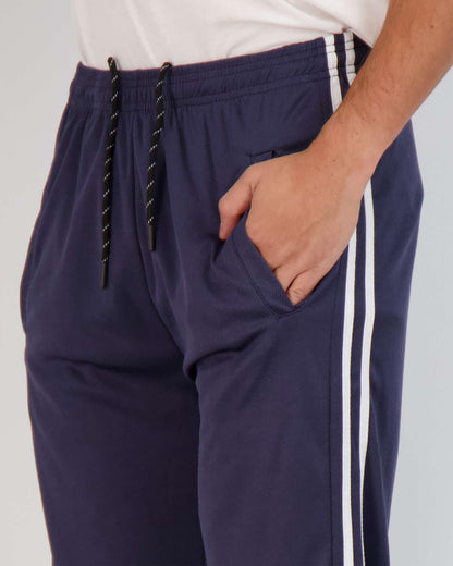 Real Essentials 3 Pack: Men's Mesh Athletic Gym Workout Lounge Open Bottom Sweatpants with Pockets (Available in Big & Tall)- Set 5 L