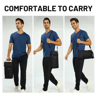 MIER Golf Cooler Bag Insulated Soft Cooler Bag Golf Accessories for Men 9 Cans Portable Beer Cooler Sleeve for Picnic Beach Outdoor Activities, Black