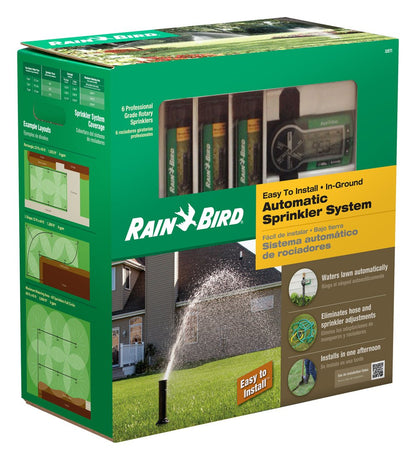 Rain Bird 32ETI Easy to Install In-Ground Automatic Sprinkler System Kit