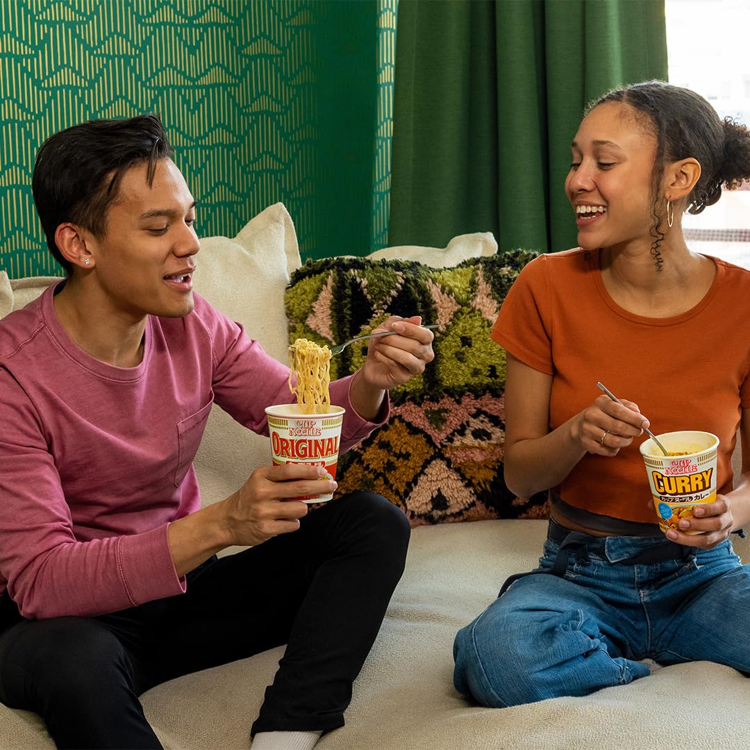 Nissin Cup Noodle Ramen Noodle Soup, Curry, 2.82 Ounce (Pack of 6)