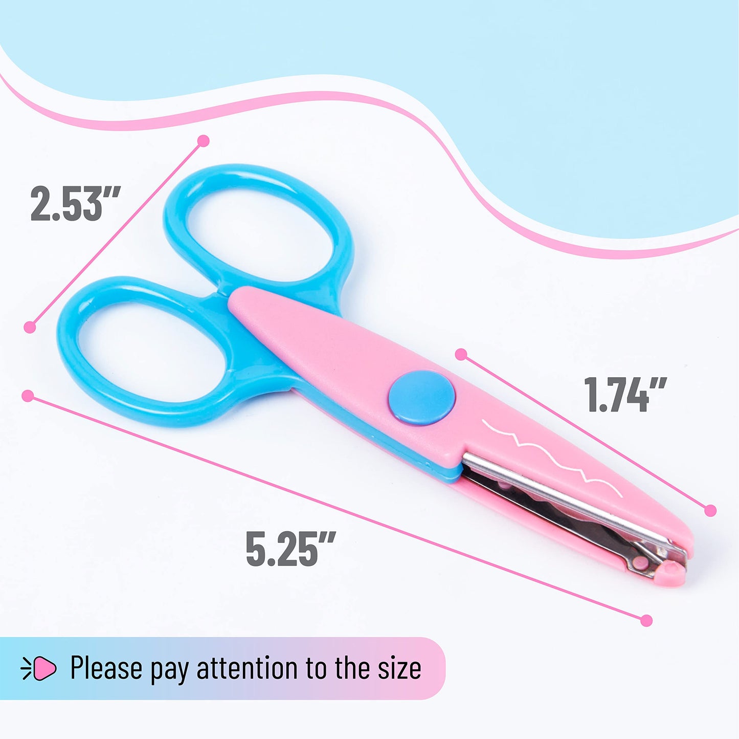 Mr. Pen Craft Scissors - Decorative Edge, 6 Pack, Zig Zag, Scrapbooking, Fancy, Pattern, Design