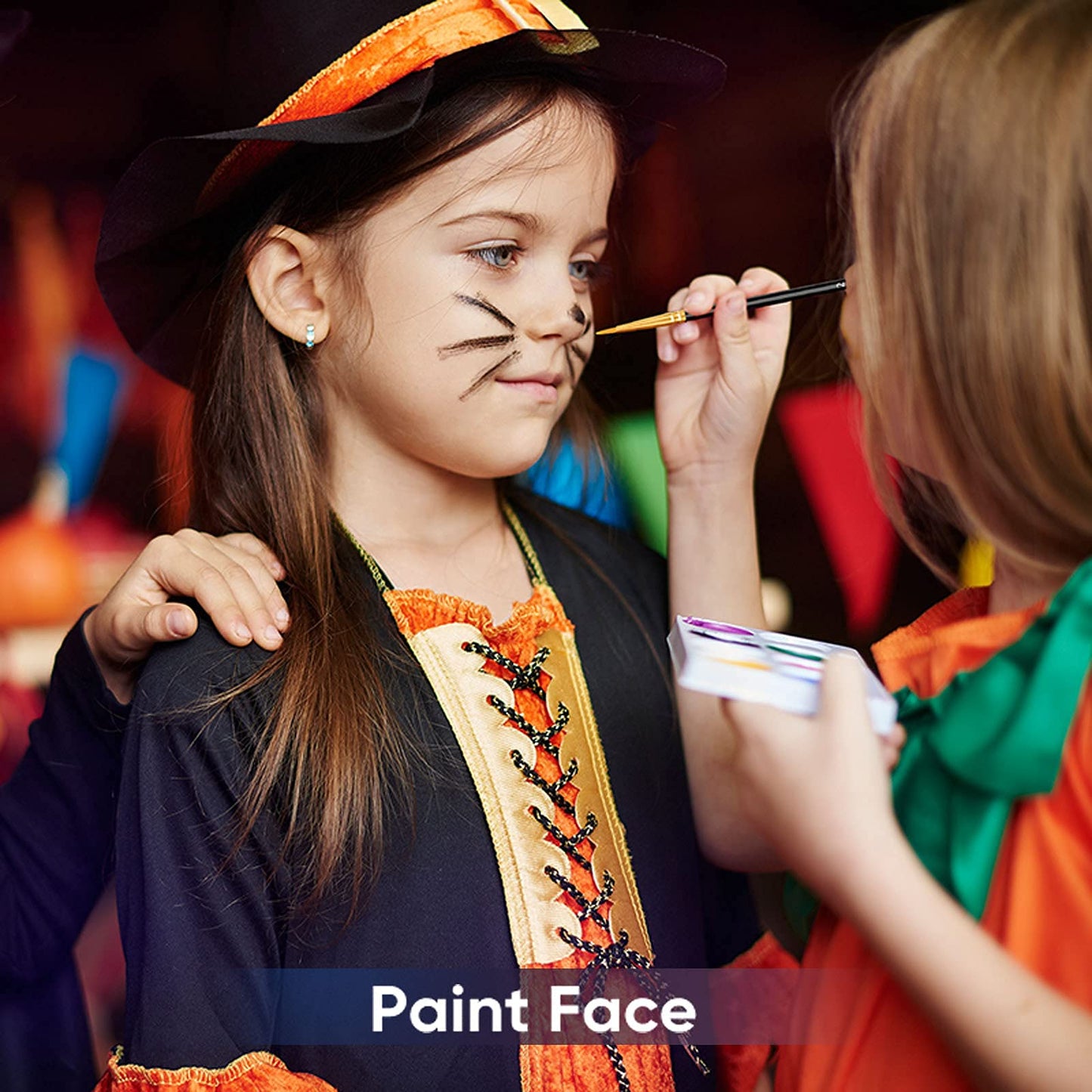 Paint Brushes Set, 20 Pcs Paint Brushes for Acrylic Painting, Oil Watercolor Acrylic Paint Brush, Artist Paintbrushes for Face Rock Canvas, Kids Adult Drawing Arts Crafts Supplies, Pure Black