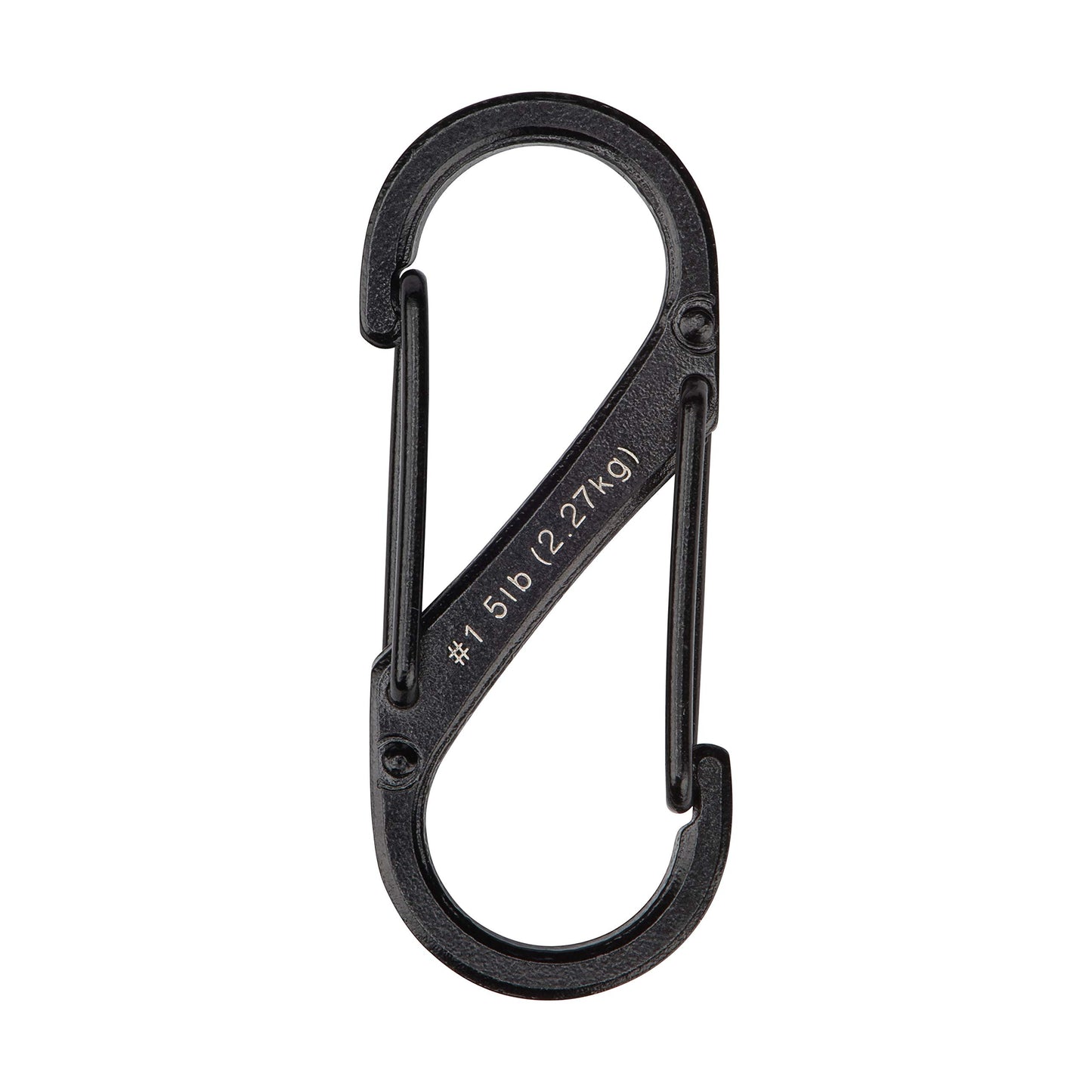 Nite Ize S-Biner Dual Carabiner Stainless Steel, Size 1, Black, 2 count (Pack of 1)