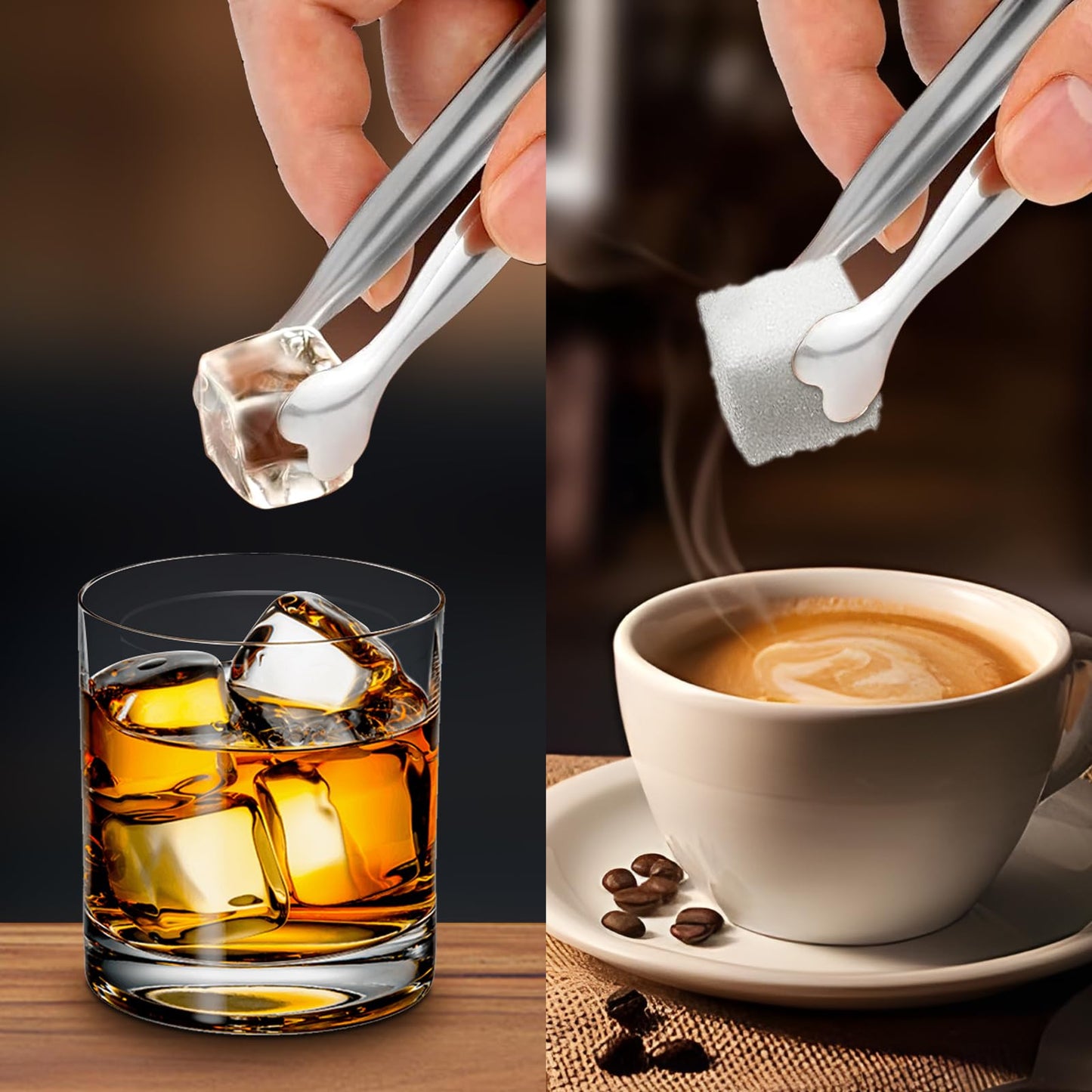 Mini Serving Tongs, Anytrp 18-Packs Stainless Steel Sugar Tongs, 4.3inch Ice Tongs Kitchen Appetizers Tongs for Coffee Bar, Tea Party, Desserts Party, Sugar and Ice Bucket