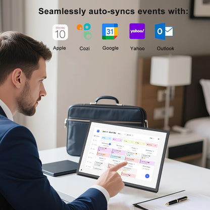 10.1 inch Wall Planner Digital Calendar Chore Chart, Smart Touchscreen Display for Family Schedules, Hearth Display Digital Calendar, Digital Photo Frame, Great for Organizing Your 2025 Calendar